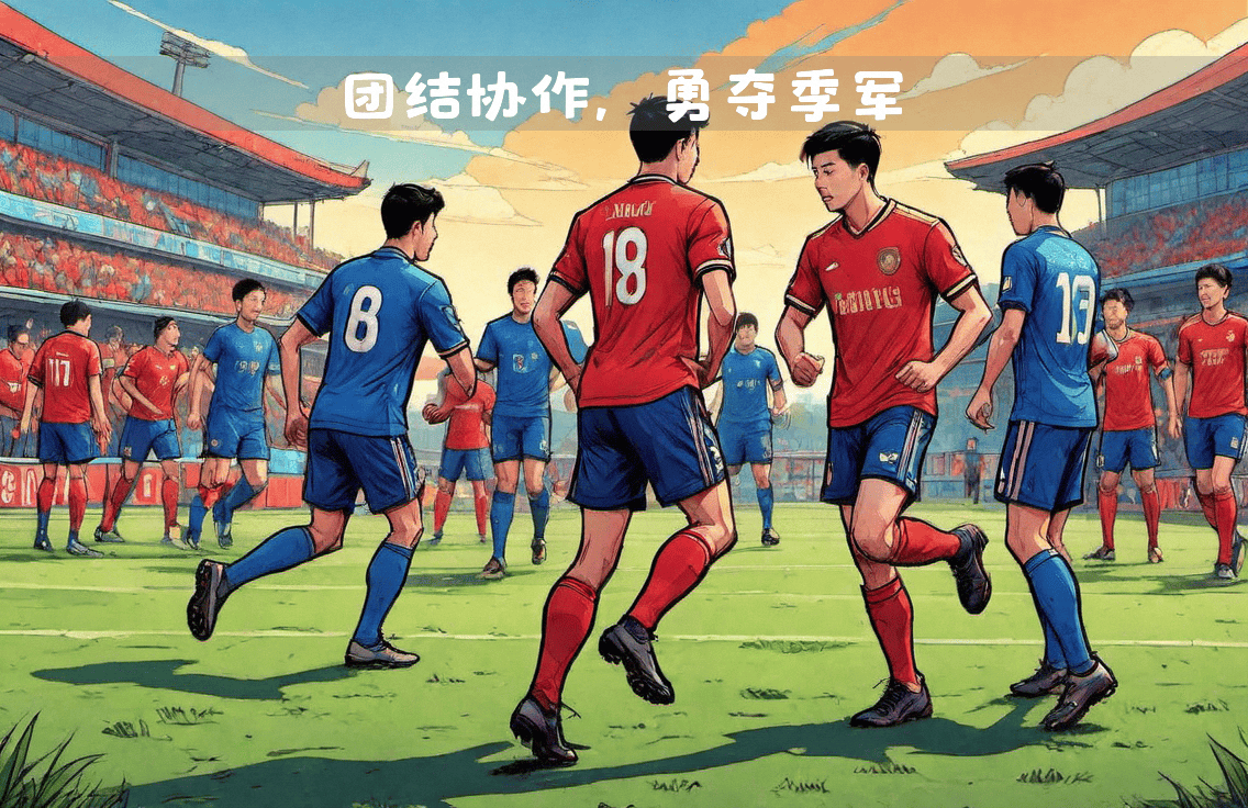 队员团结合作，共创辉煌战绩