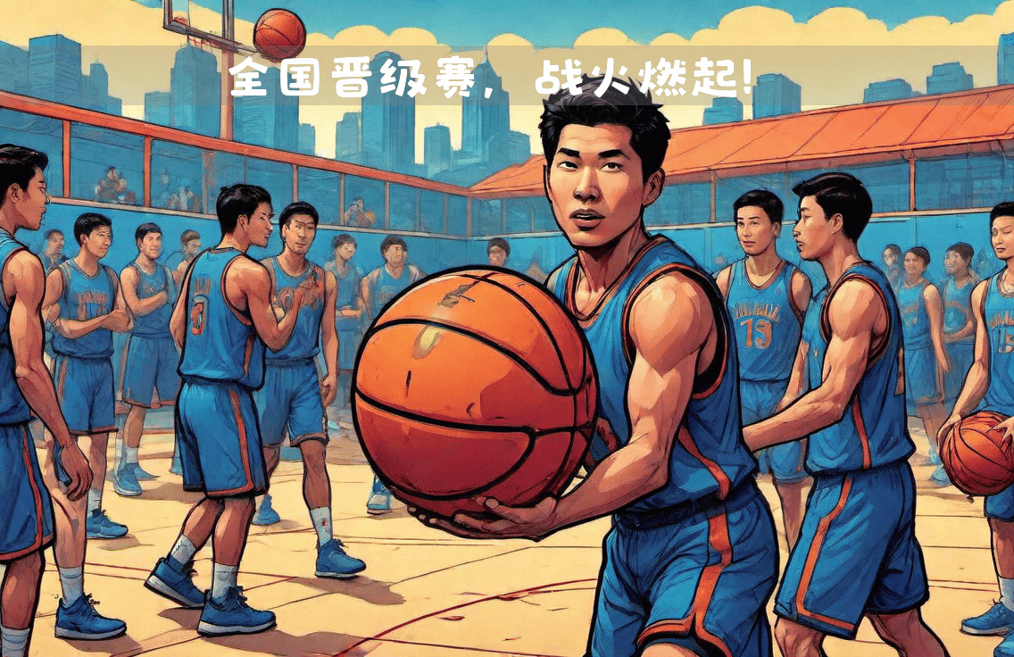 雄心壮志的球员全力争胜，燃烧斗志